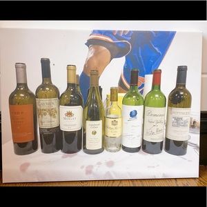 Pop art vintage wine